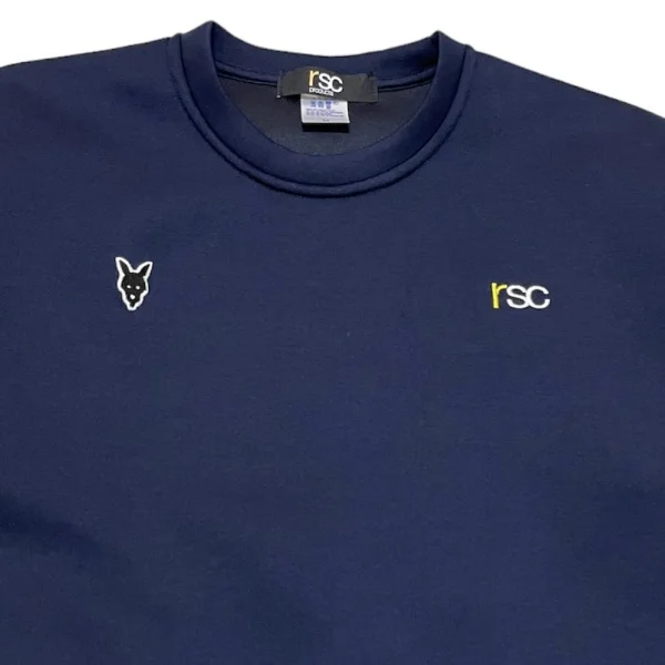 rsc 刺繡 Logo L 藍底黃字 近照